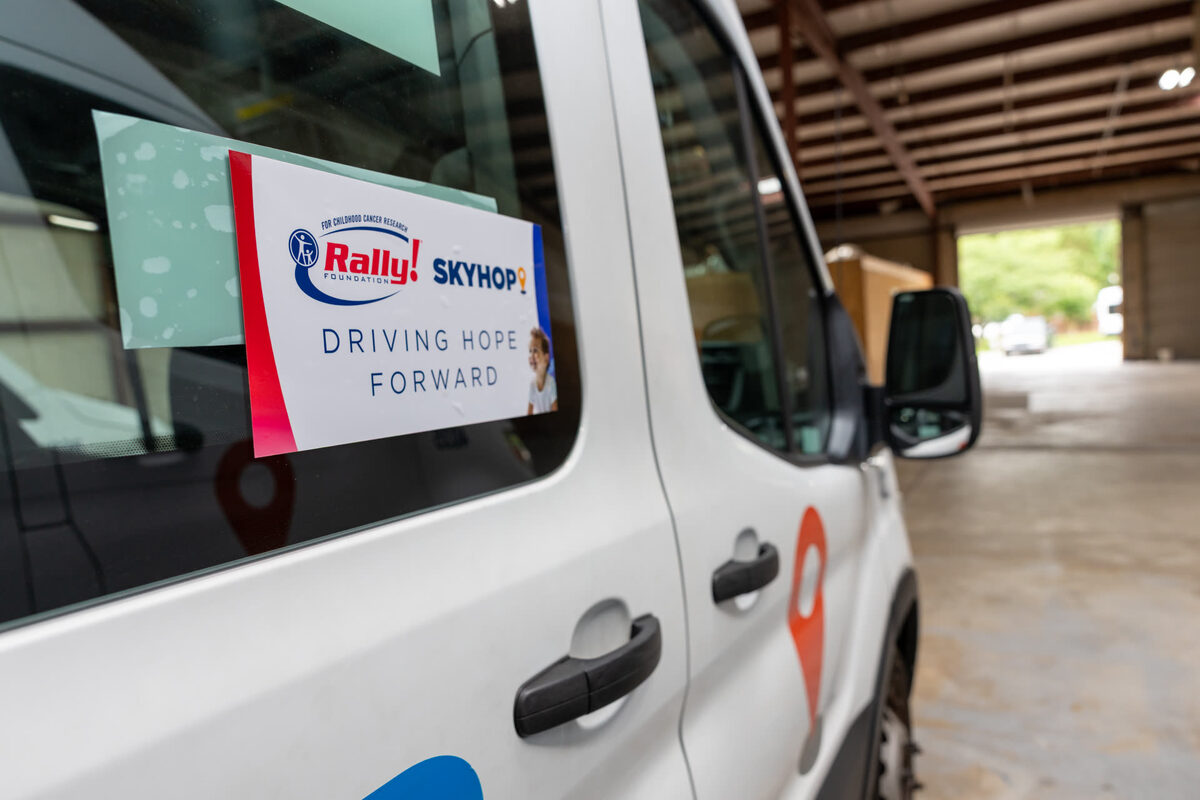 SkyHop van at ATL station launch